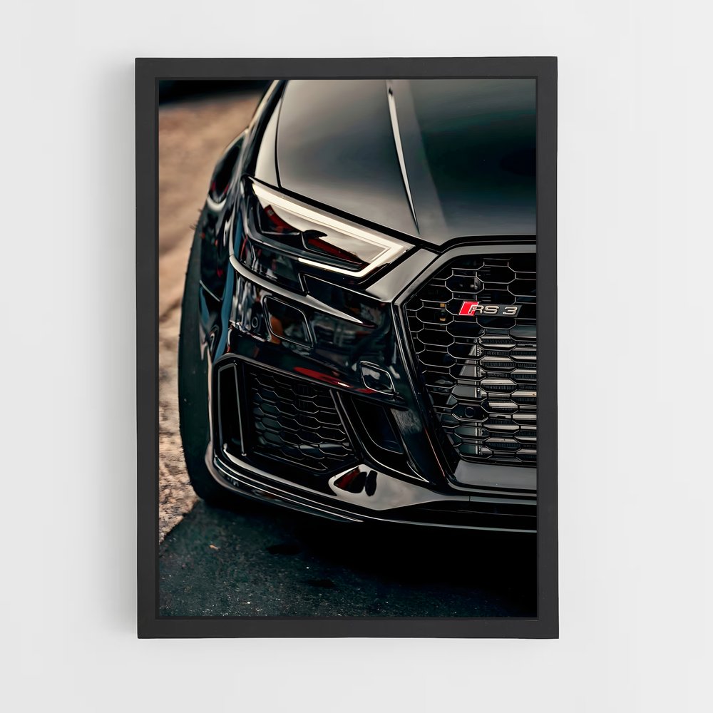 Poster Audi Noir Urbain (vue 2)